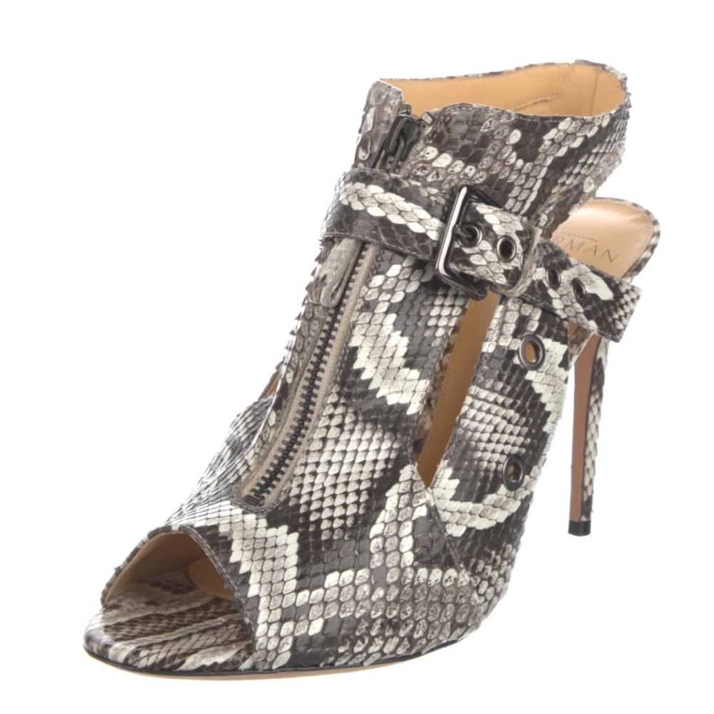 Alexandre Birman Gladiator Sandals, size 40. Snakeskin print. Luxury item.